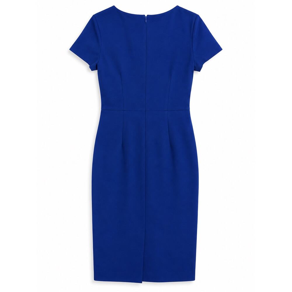 Bohme Blue Bodycon Corporate Dress Sz M Office Executive Party Evening Event - Picture 4 of 6